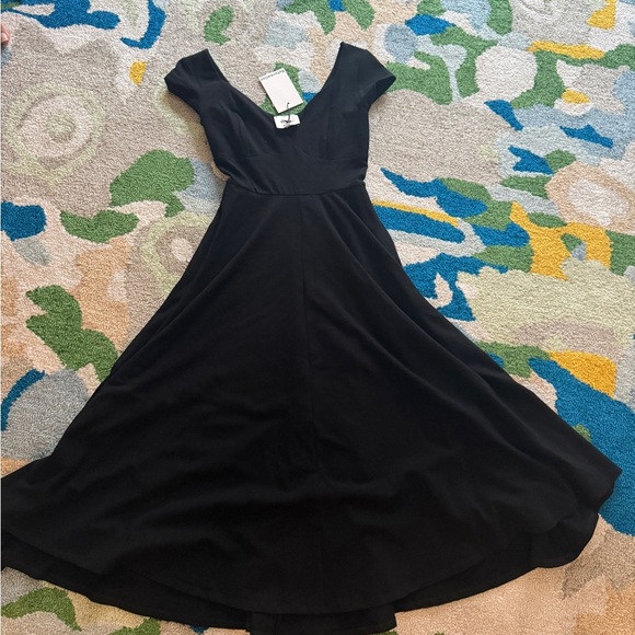 Reformation black midi dress NWT - Picture 5 of 7